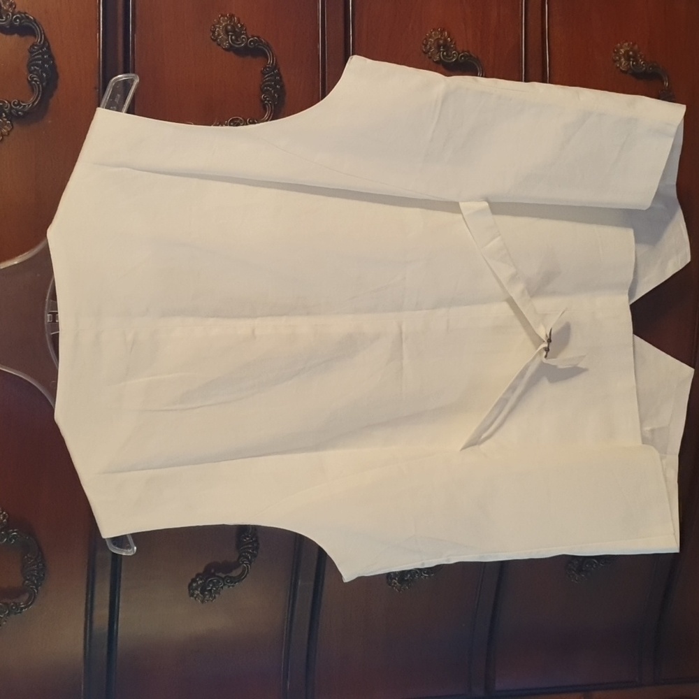 NWT Unisex Crisp White Vest sz XXL - Picture 4 of 4